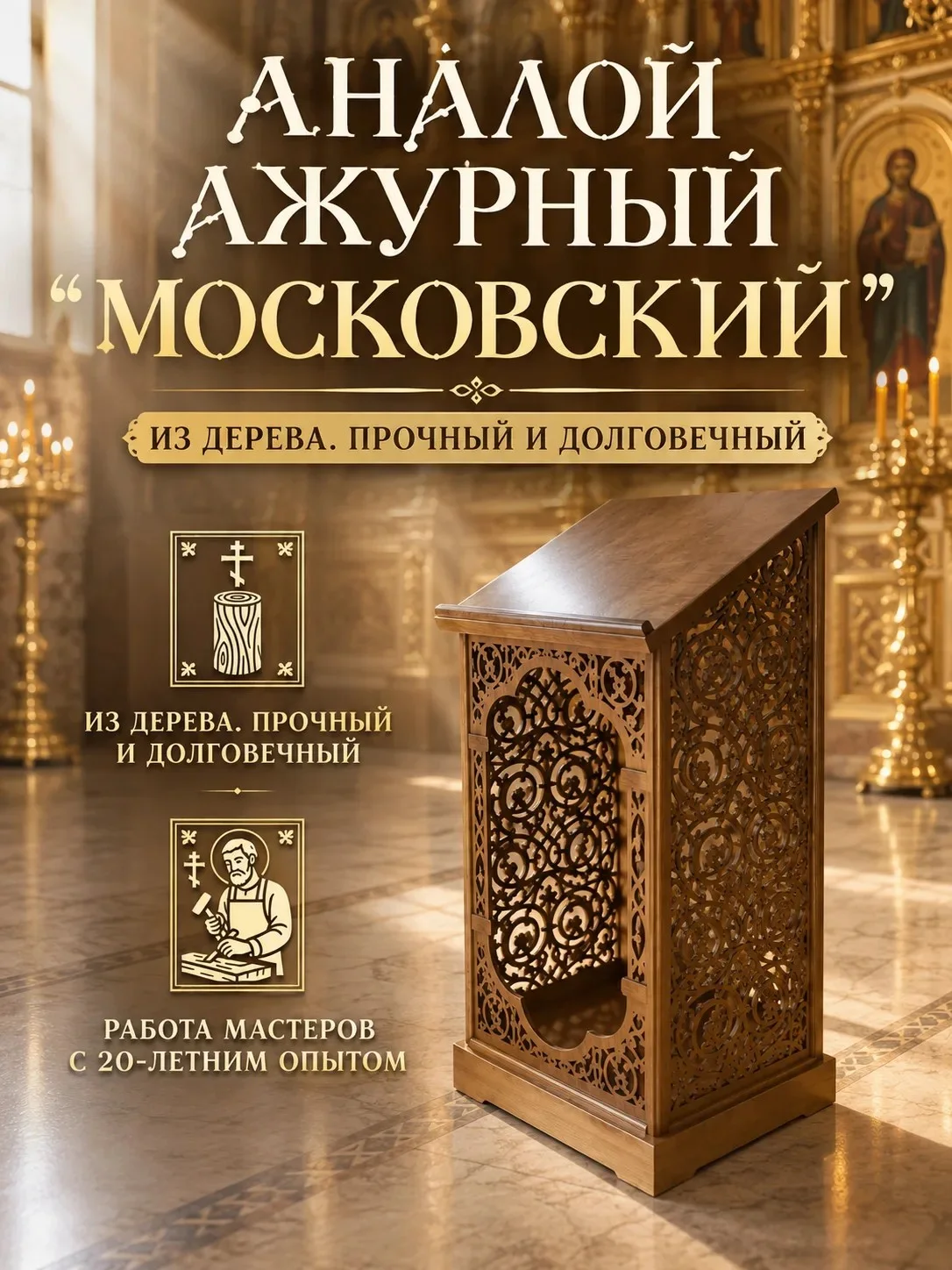 Аналой "Центральный" ажурный